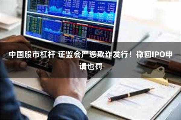 中国股市杠杆 证监会严惩欺诈发行！撤回IPO申请也罚